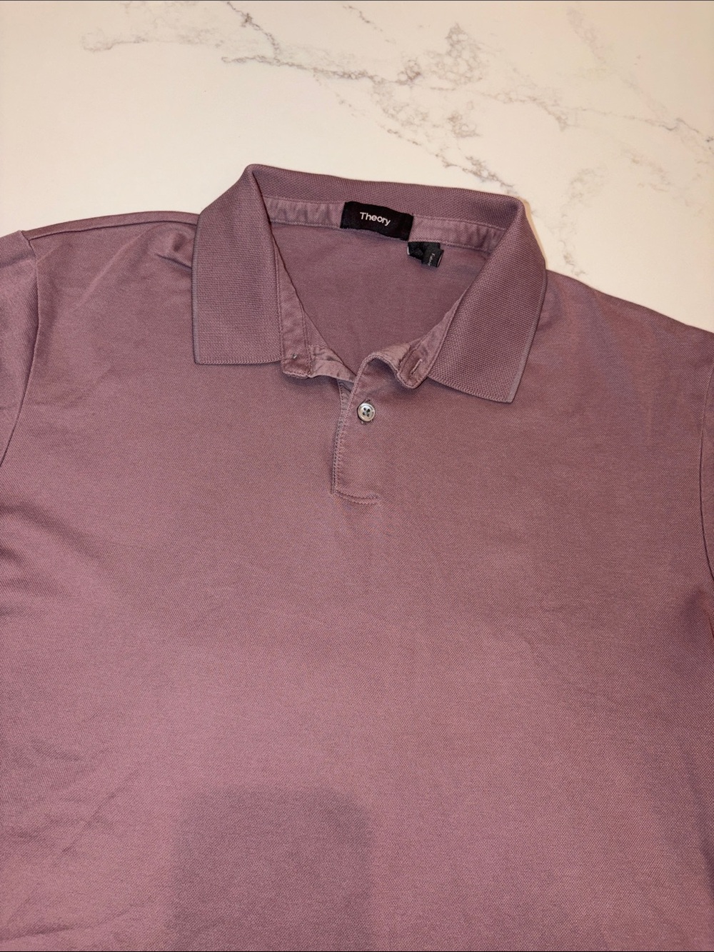 THEORY MENS SHORT SLEEVE PLUM SHIRT MEDIUM
